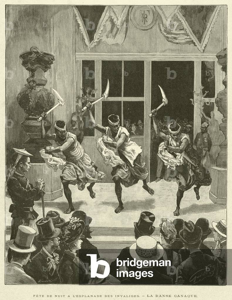 Fete de Nuit a L'Esplanade des Invalides, La Danse Canaque (engraving)