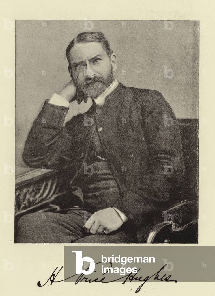 The Rev Hugh Price Hughes (b/w photo)