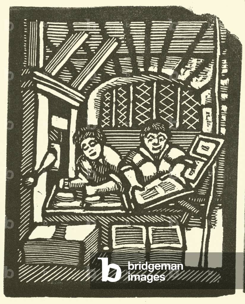 Printing press (woodcut)