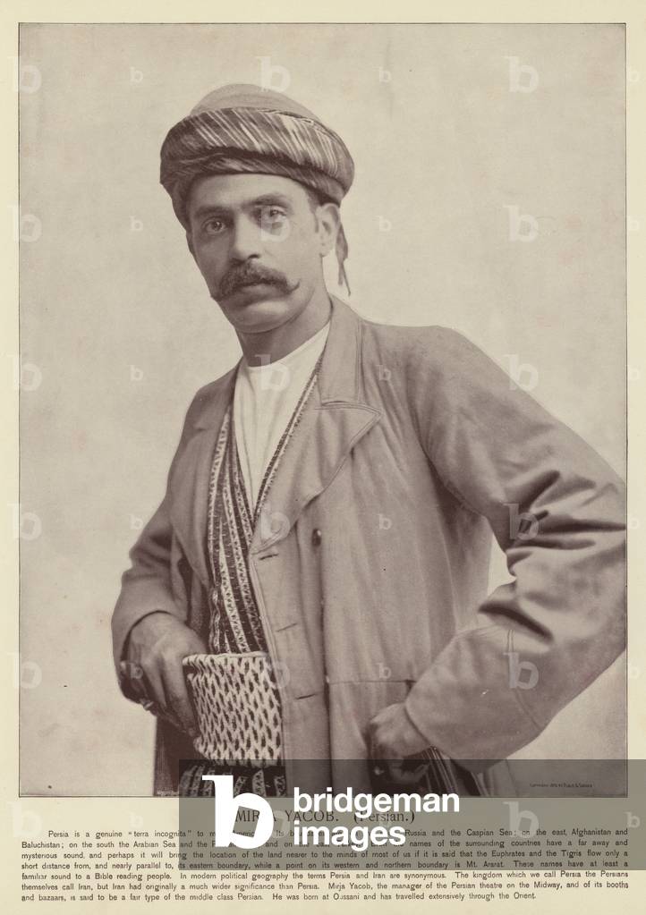 Mirja Yacob, Persian (b/w photo)