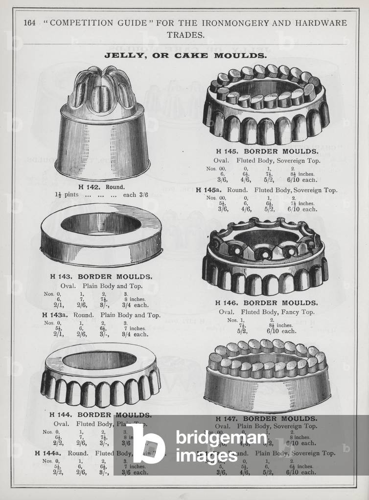 Page of catalogue for the Ironmongery and Hardware Trades, c 1895 (litho)