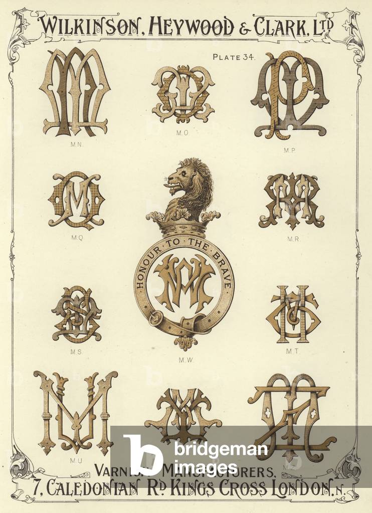 MN, MO, MP, MQ, MW, MR, MS, MT, MU, MY, MZ (chromolitho)