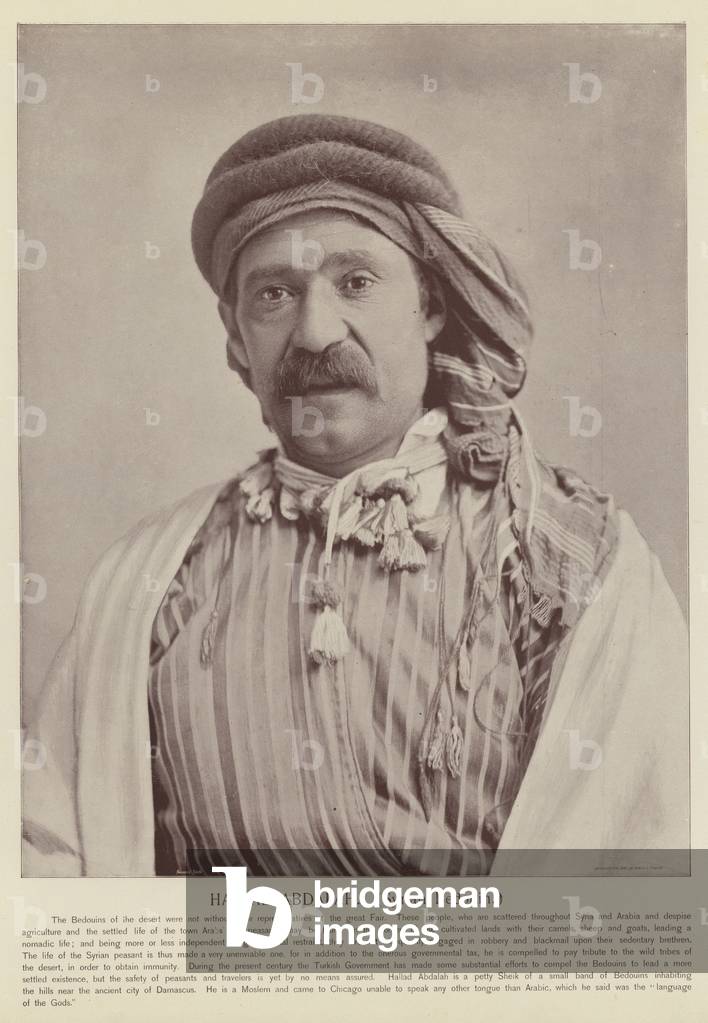 Hallad Abdalah, Syrian Bedouin (b/w photo)