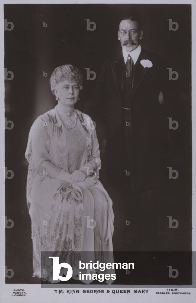 TM King George and Queen Mary (b/w photo)