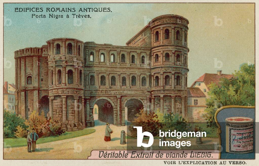 The Porta Nigra (Black Gate) in Trier (chromolitho)