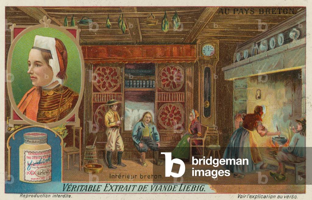 A Breton house (chromolitho)