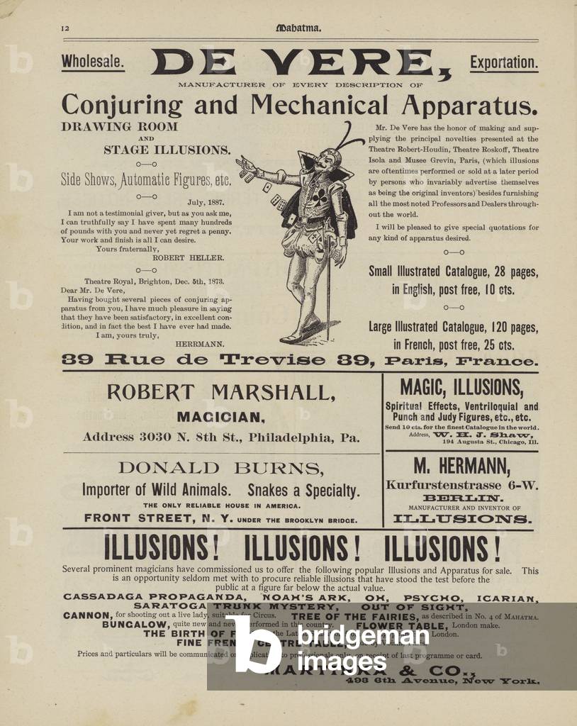 Magic advertisements (litho)