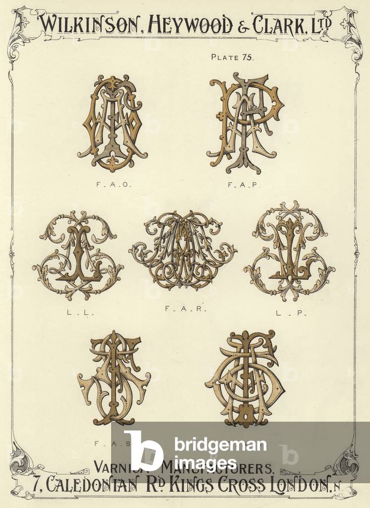 FAO, FAP, LL, FAR, LP, FAS, FAT (chromolitho)