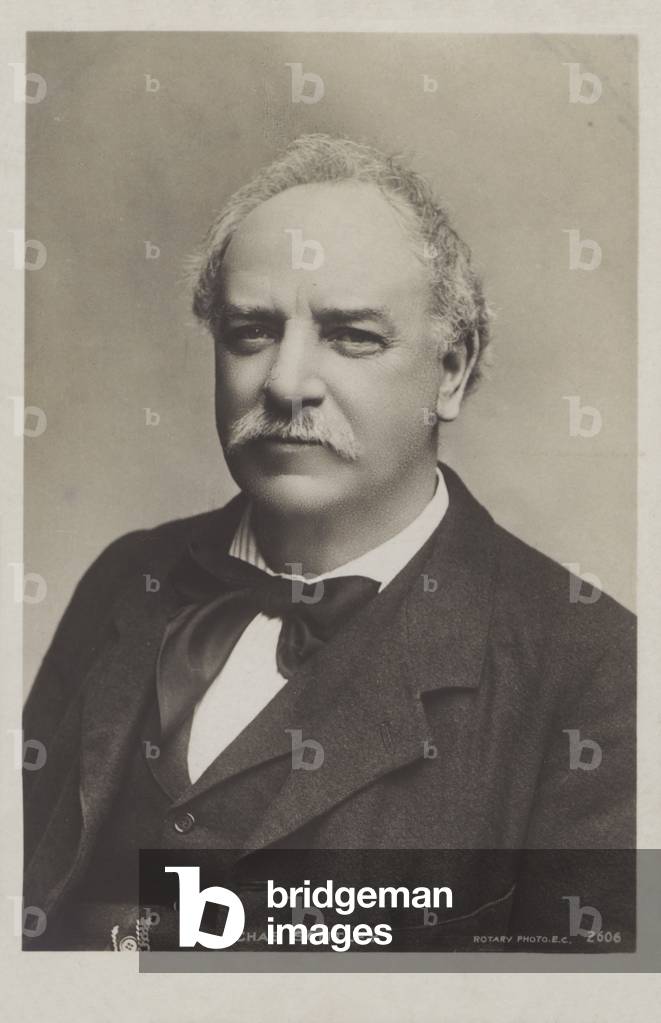 Charles Santley, English baritone (b/w photo)