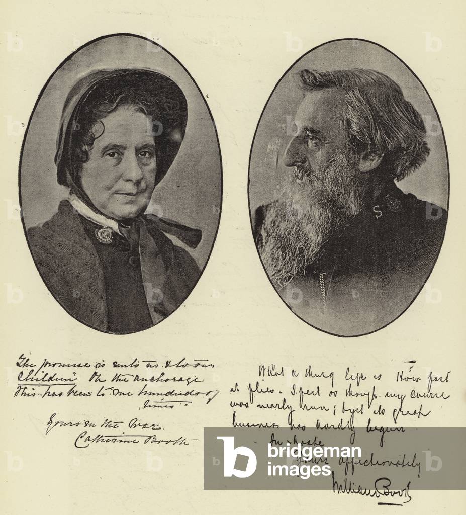 General Booth and Mrs Booth (b/w photo)