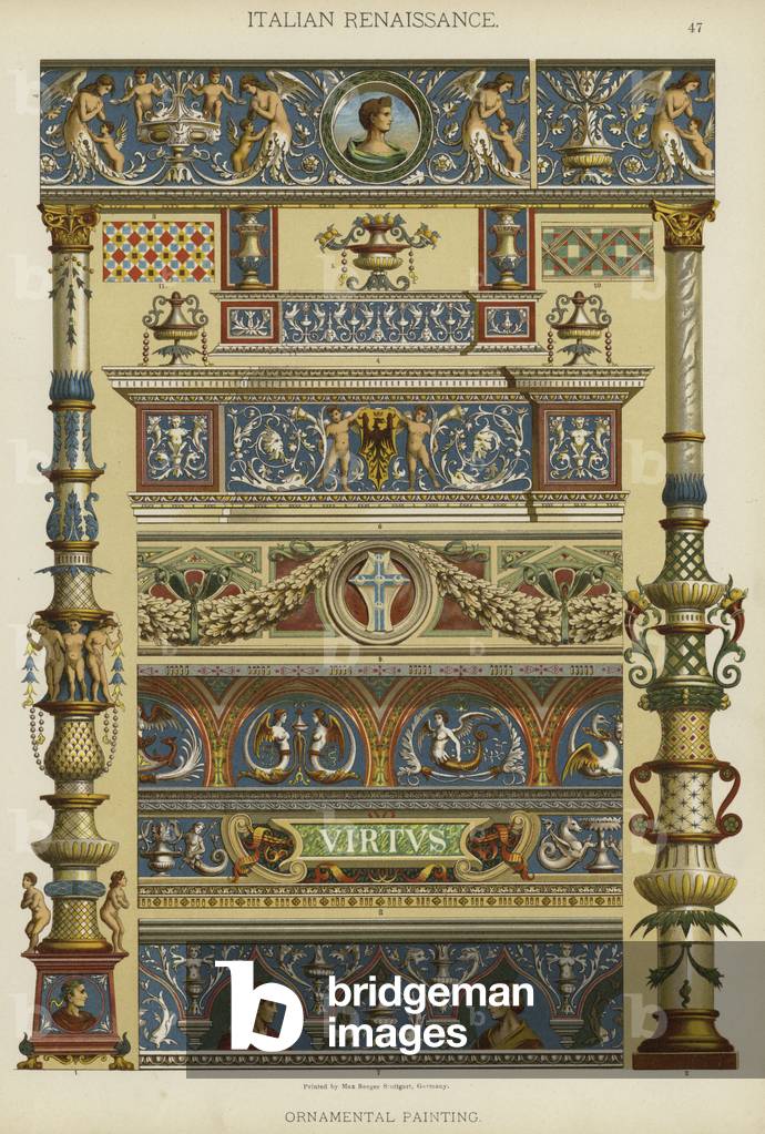 Italian Renaissance, Ornamental Painting (colour litho)