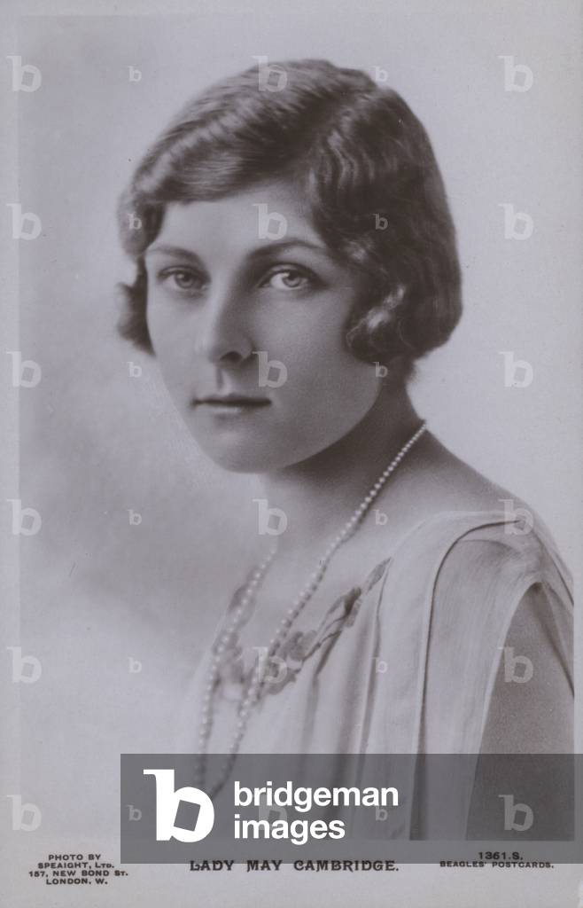 Lady May Cambridge (b/w photo)