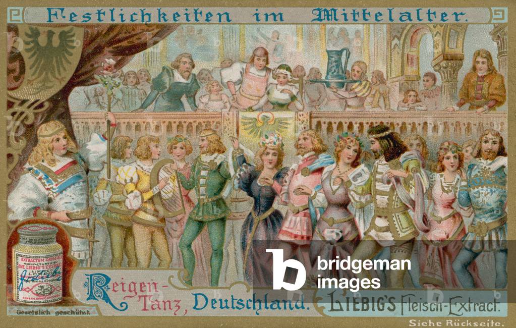 Reigen Dancers in Germany (chromolitho)