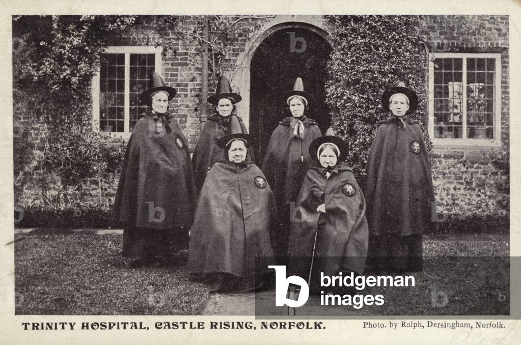 Trinity Hospital, Castle Rising, Norfolk (b/w photo)