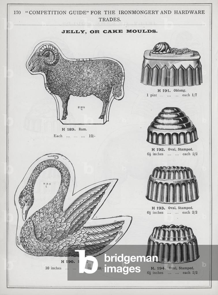 Page of catalogue for the Ironmongery and Hardware Trades, c 1895 (litho)