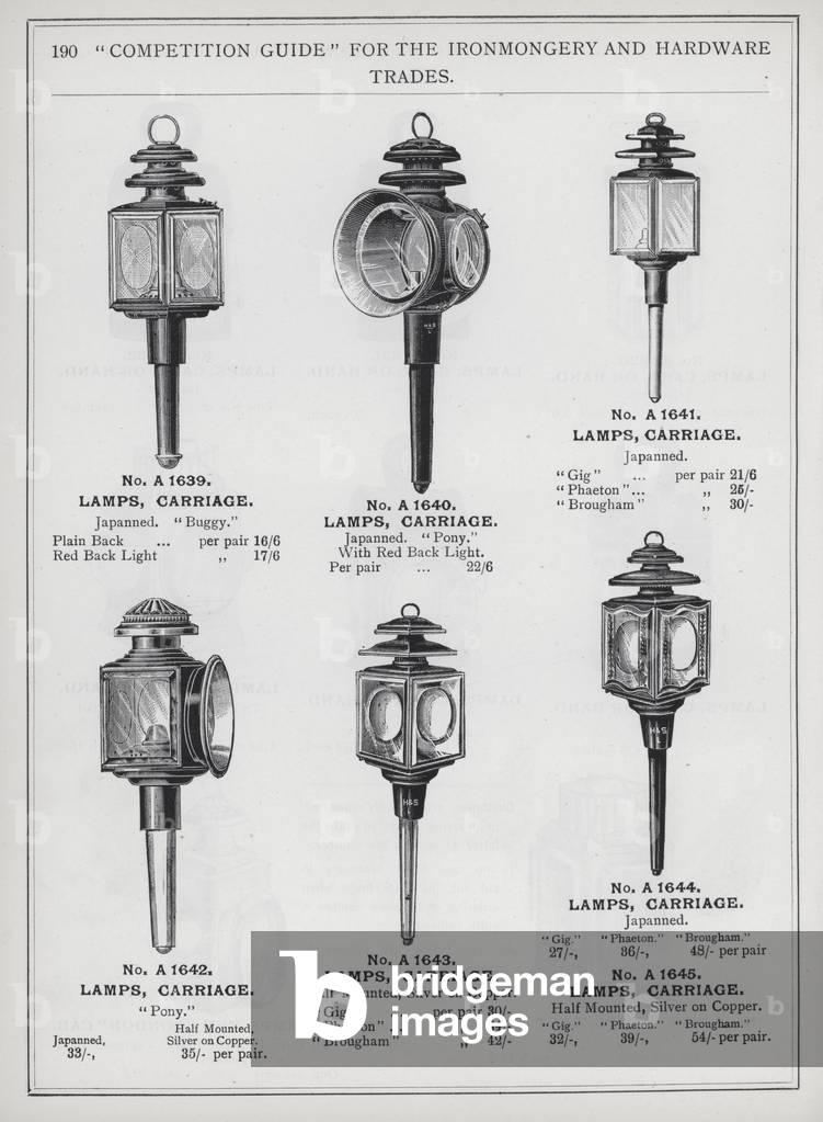 Page of catalogue for the Ironmongery and Hardware Trades, c 1895 (litho)