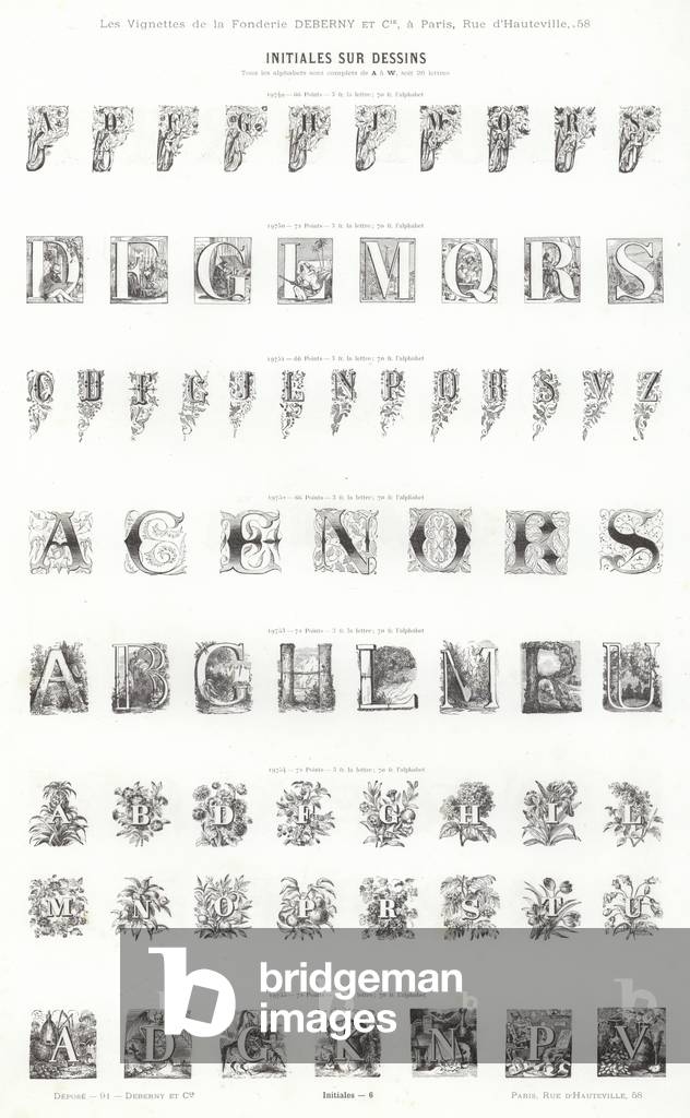 Page from Vignettes Typographiques (engraving)