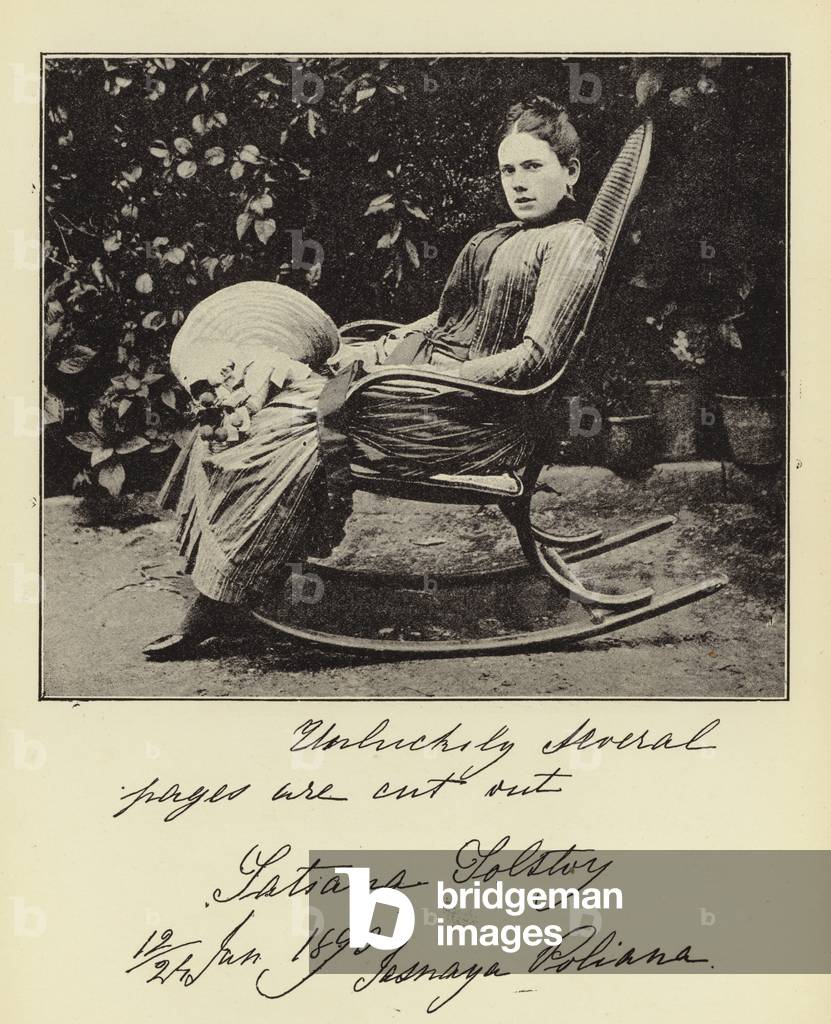 Countess Tatiana Tolstoi (b/w photo)