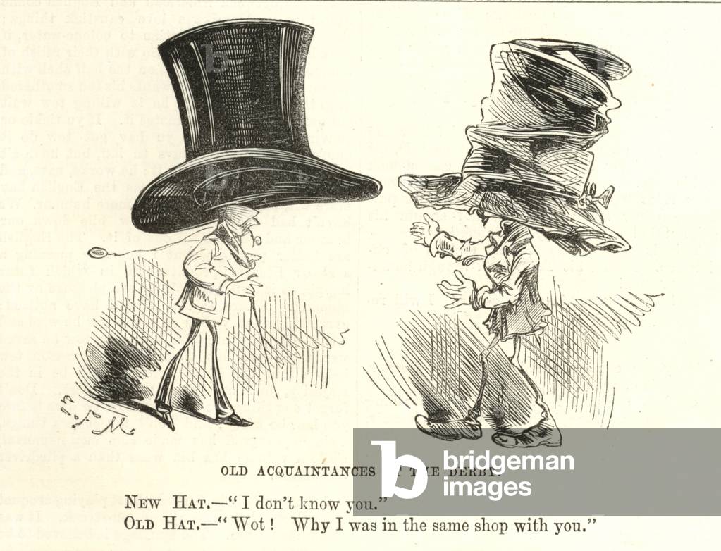 Old acquaintances at the Derby (engraving)