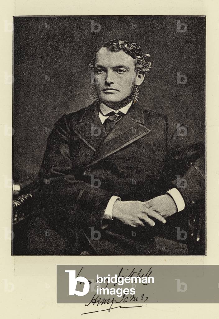 Mr George Meredith, Poet and Novelist (b/w photo)