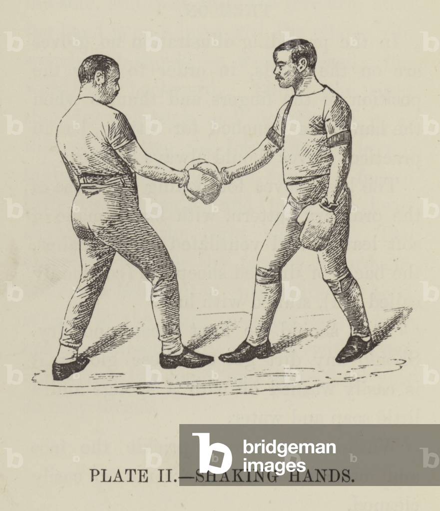 Shaking hands (engraving)