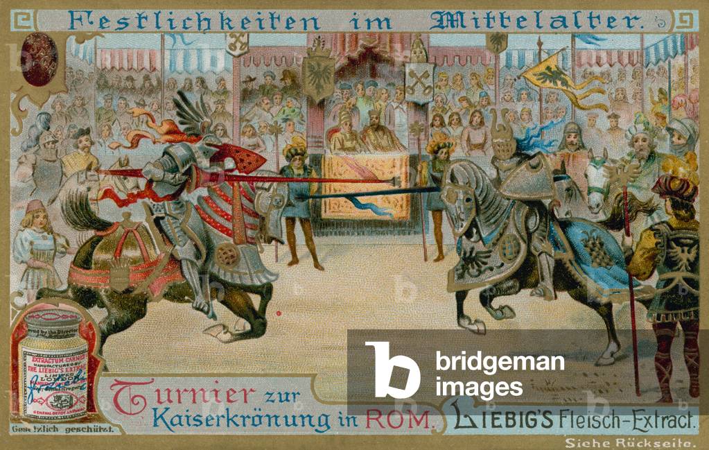 The Tournement for the Imperial Coronation in Rome (chromolitho)