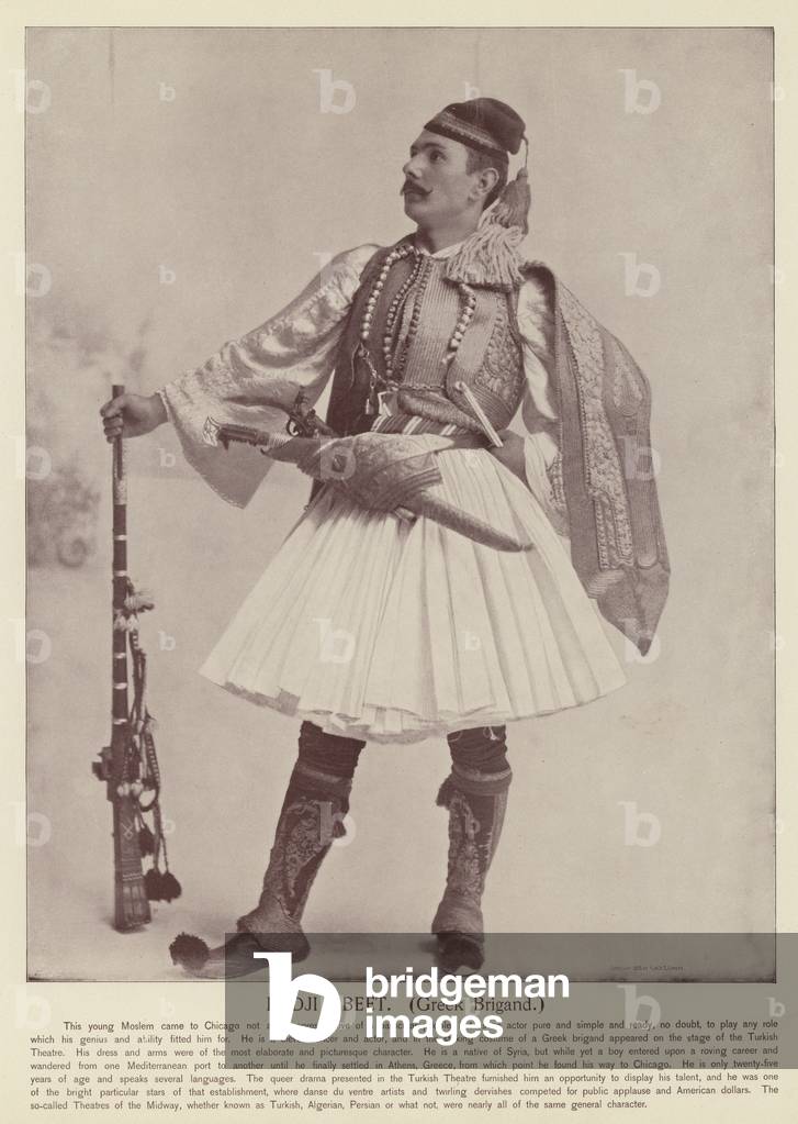 Hadji Abeet, Greek Brigand (b/w photo)