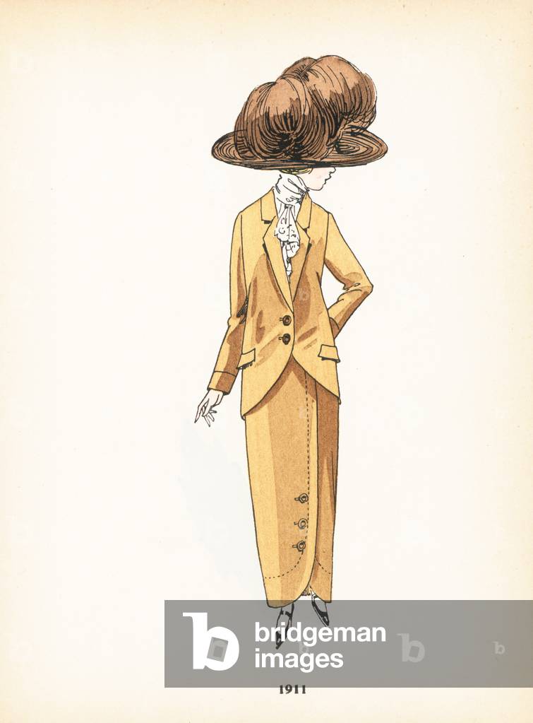 Ladies fashion, 1911 (colour litho)
