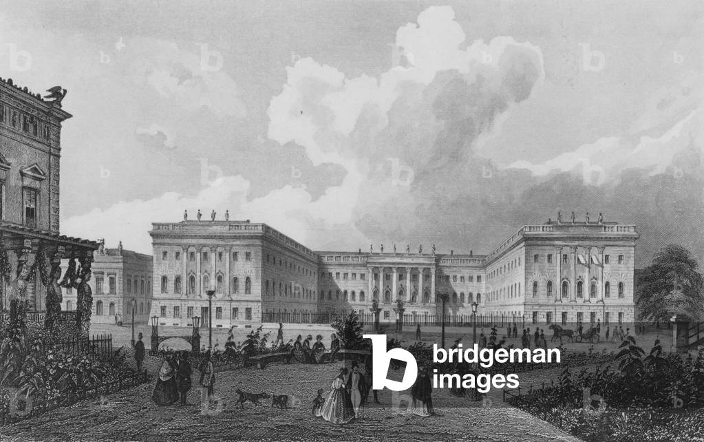 University Buildings, Berlin (steel engraving)