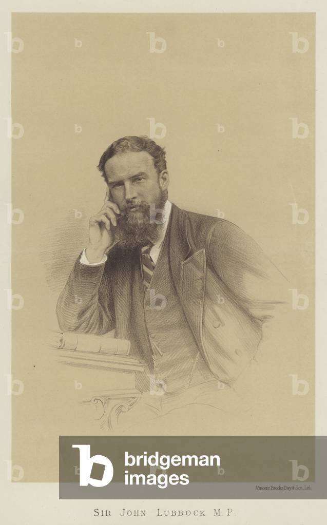 Sir John Lubbock, MP (litho)