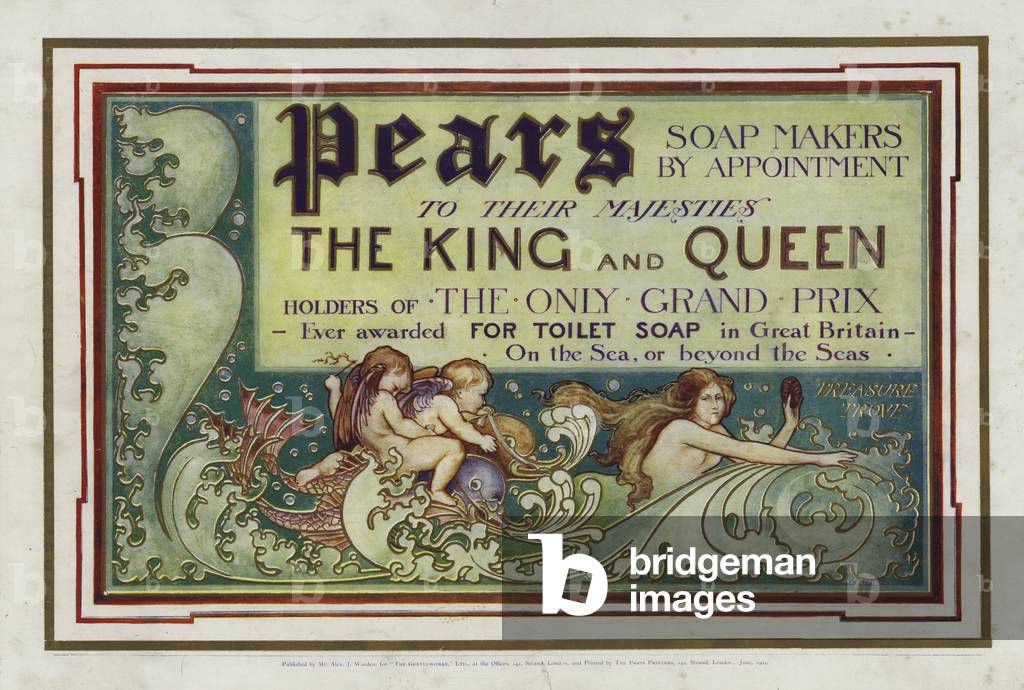 Advertisement for Pears Soap (colour litho)