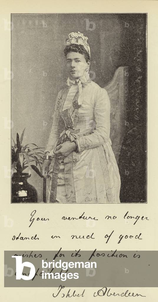 The Countess of Aberdeen (b/w photo)