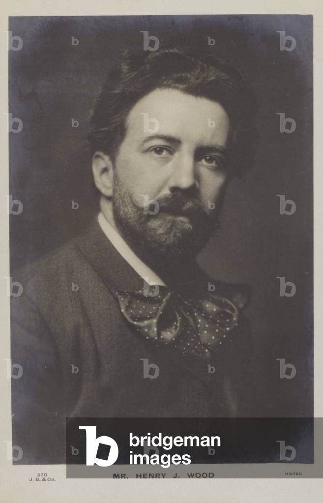 Henry Wood, English conductor (b/w photo)