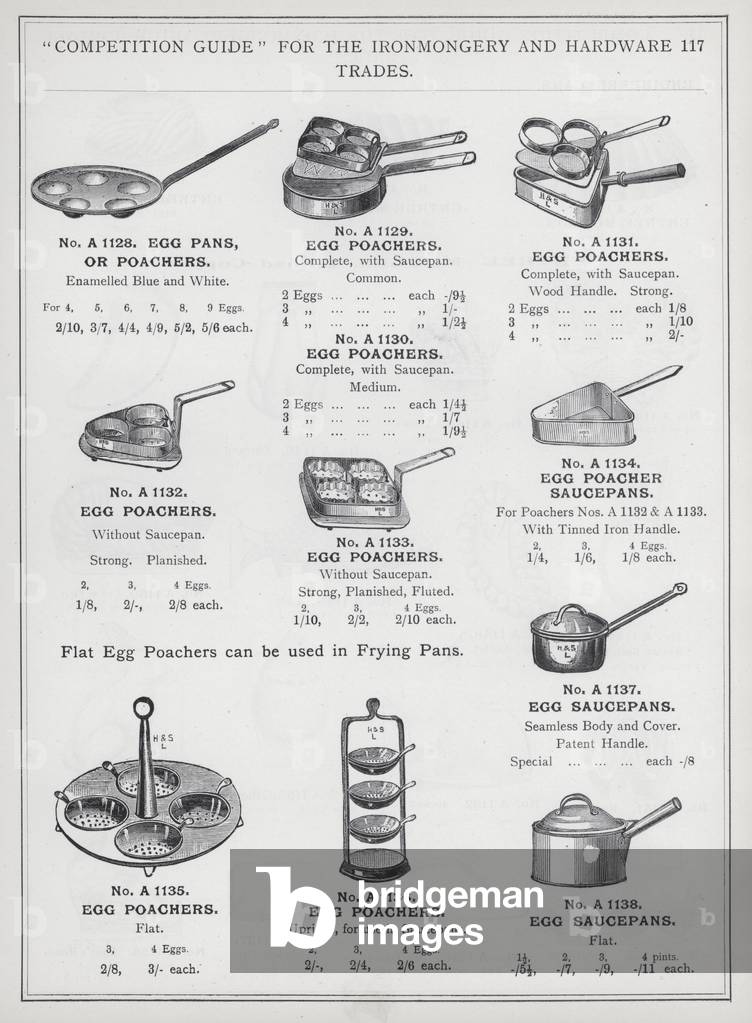 Page of catalogue for the Ironmongery and Hardware Trades, c 1895 (litho)