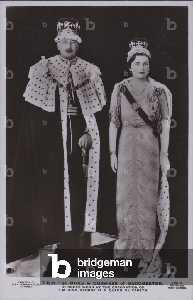TRH The Duke and Duchess of Gloucester (b/w photo)