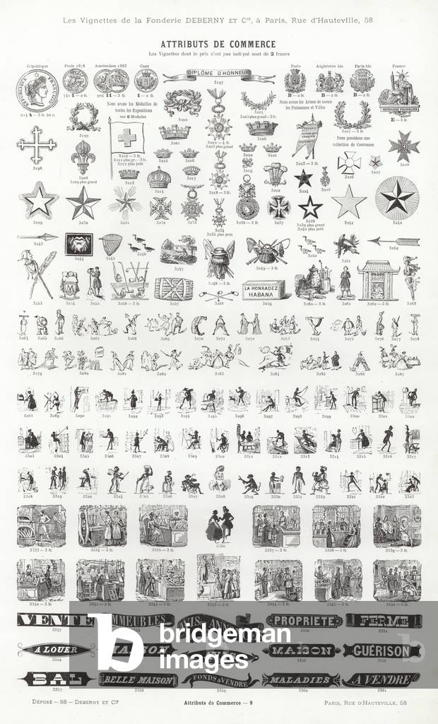Page from Vignettes Typographiques (engraving)
