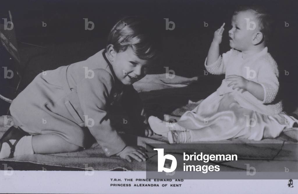 TRH The Prince Edward and Princess Alexandra of Kent (b/w photo)