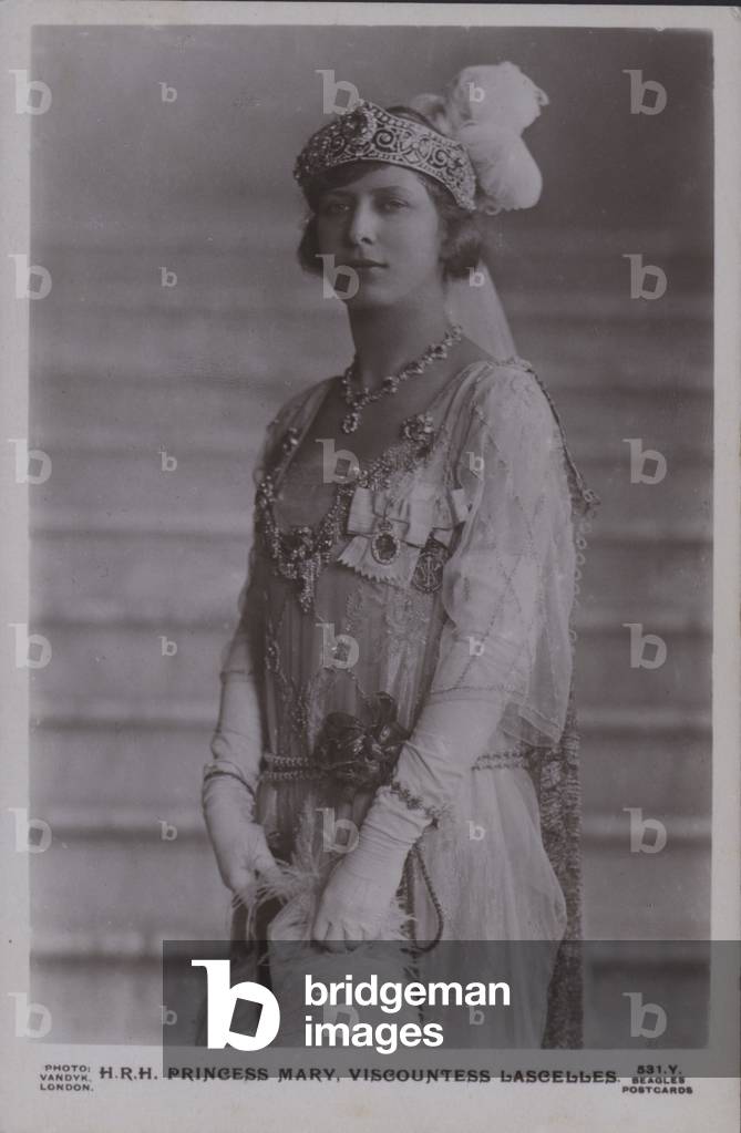 HRH Princess Mary, Viscountess Lascelles (b/w photo)