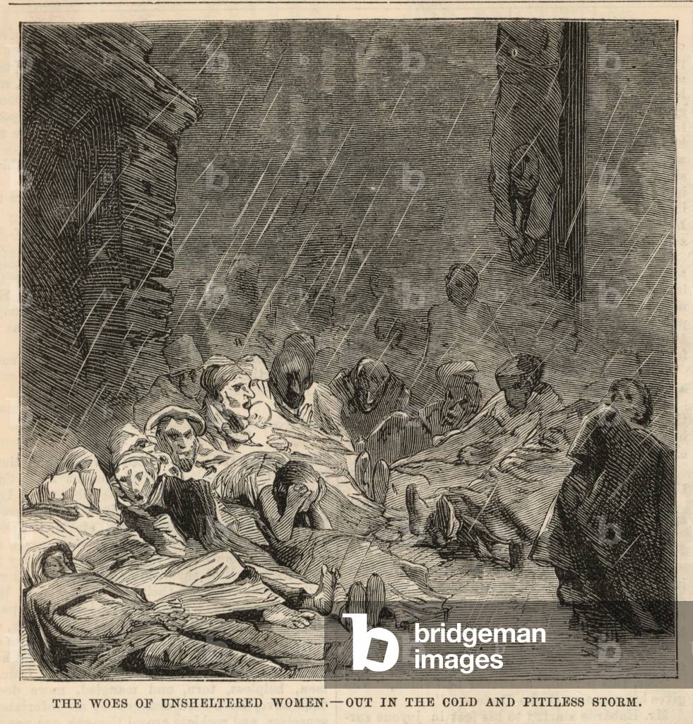 Out in the cold and pitiless storm (engraving)
