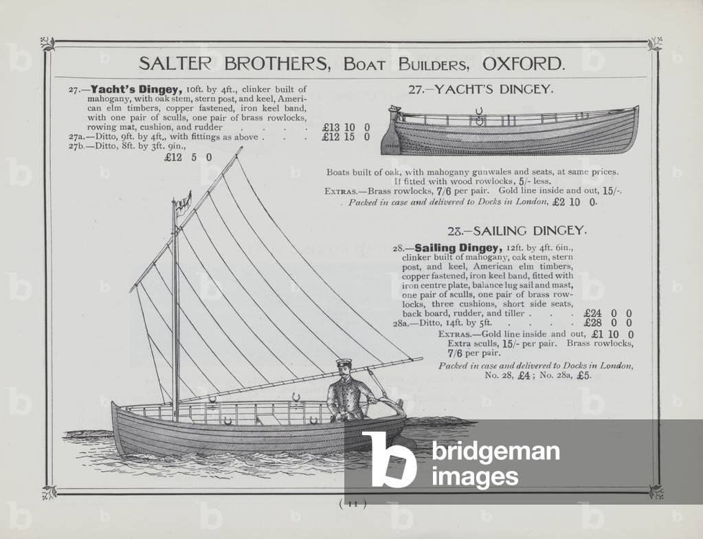 Salter Brothers, Boat Builders, Oxford (litho)