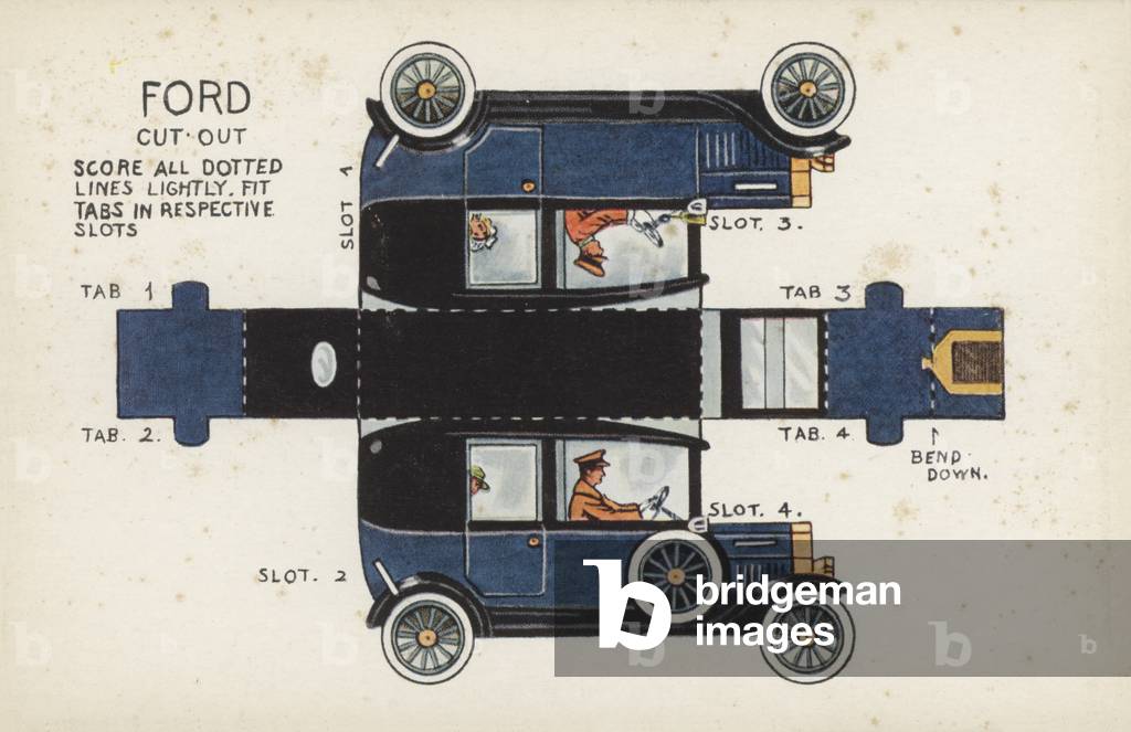 Ford Cut Out (colour litho)