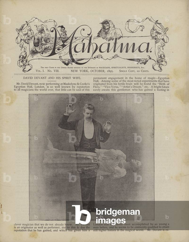 David Tennant and his spirit wife (b/w photo)