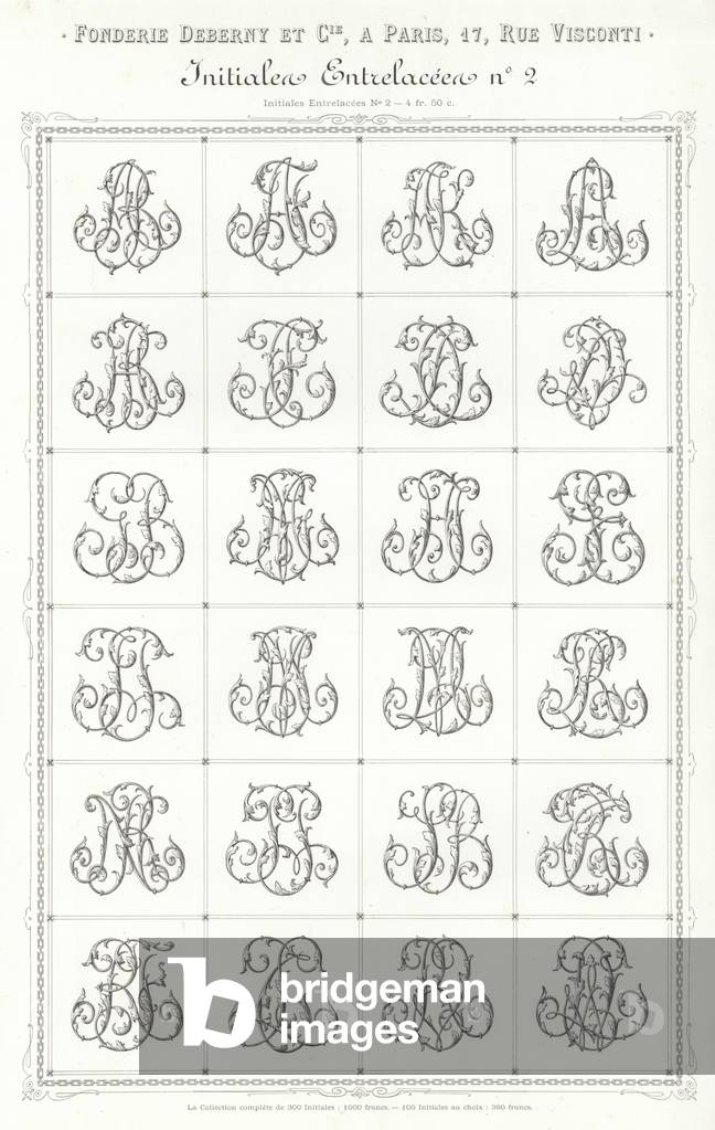 Page from Vignettes Typographiques (engraving)