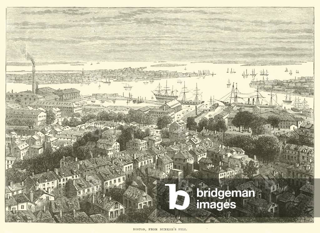 Boston, from Bunker's Hill (engraving)
