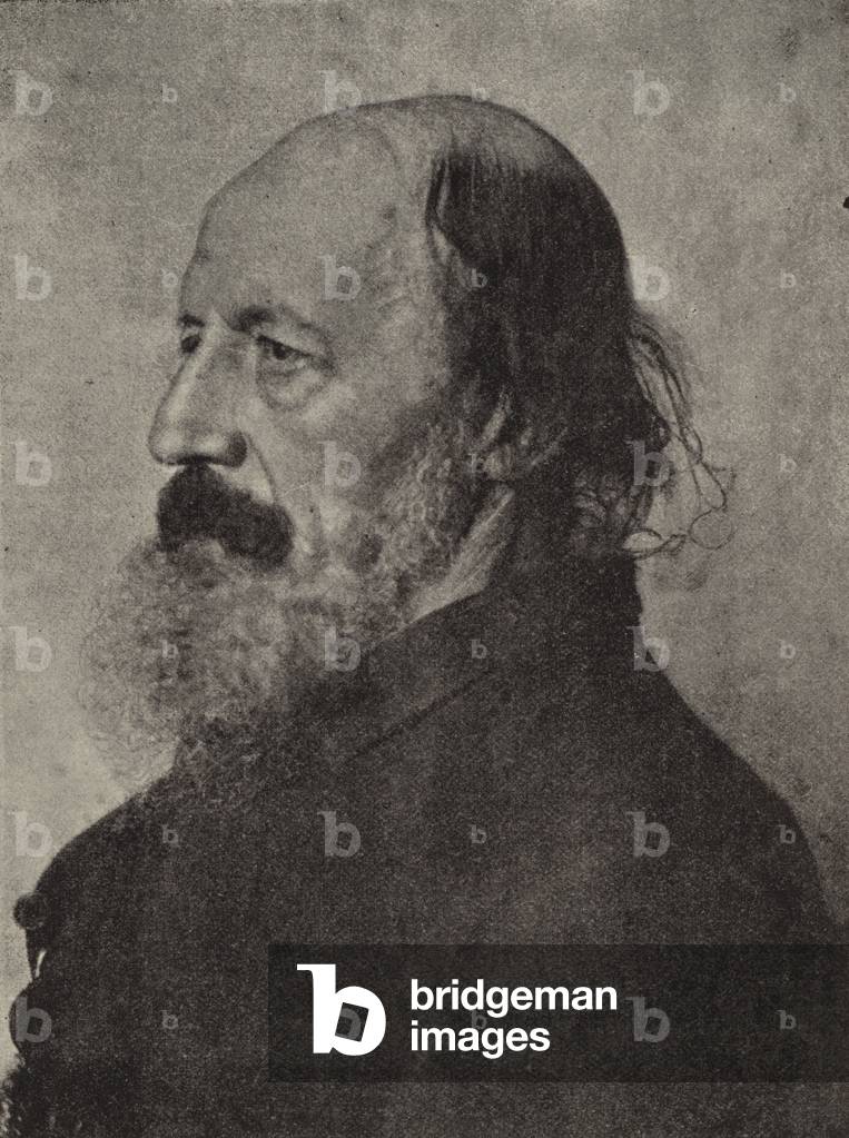 Lord Tennyson, Poet Laureate (b/w photo)