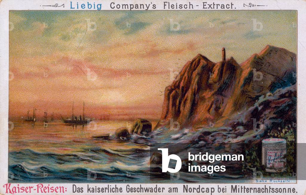 The Imperial Fleet at North Cape in Finland (chromolitho)