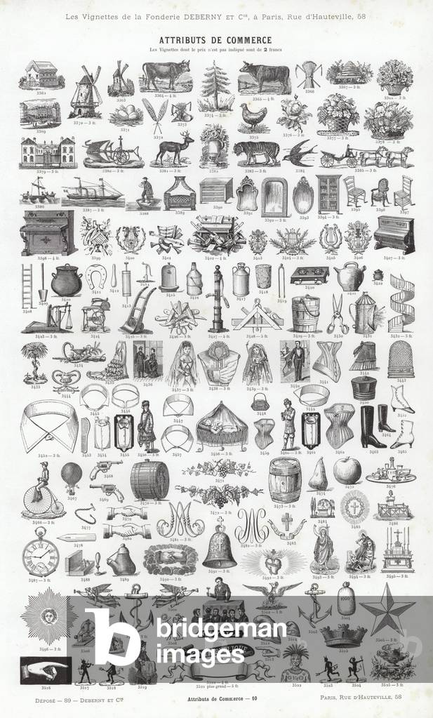Page from Vignettes Typographiques (engraving)