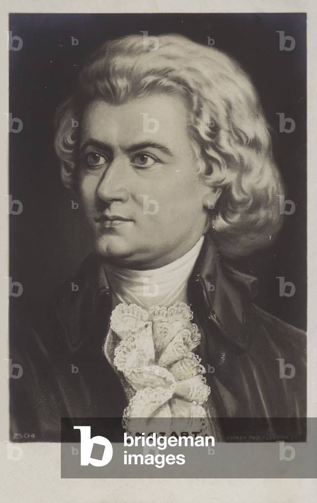 Wolfgang Amadeus Mozart, Austrian composer (litho)