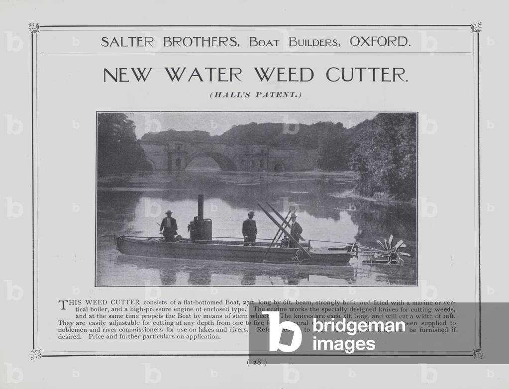 Salter Brothers, Boat Builders, Oxford (litho)