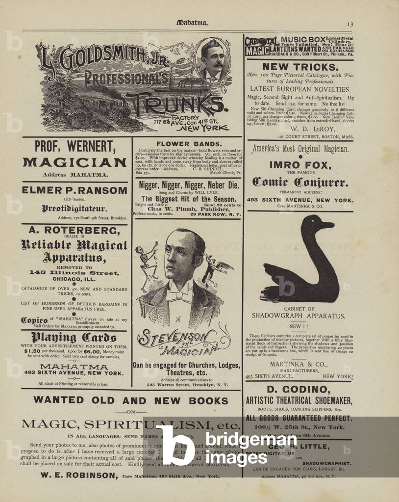 Magic advertisements (litho)